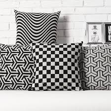 Black And White Geometric Lumbar Pillow Pin De Manish Ahuja Em Home Almofadas Almofadas Criativas Almofadas Sofa