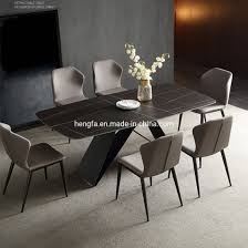 Whatever your layout happens to be, there's plenty of modern dining room furniture sets to choose from that. Modern Household Furniture Sets Black Steel Frame Marble Dining Table China Table Base Dining Table Made In China Com
