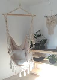 Hammock Hammock Chair Boho Hammock Rocking Chair With Macrame Macrame Hammock Swing Macrame Swing Hanging Chair Hammock In Bedroom Room Ideas Bedroom Boho Chair