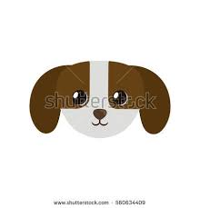 Cute Small Puppy Dog Icon Pet Vector Illustration Eps 10 Sevimli Kopek Yavrulari
