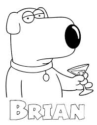 Check spelling or type a new query. Brian Griffin Drinks In Family Guy Coloring Page Kids Play Color