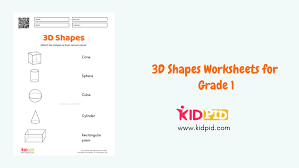 Our grade 1 geometry worksheets focus on identifying and drawing two dimensional shapes: 3d Shapes Worksheets For Grade 1 Kidpid