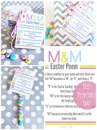 All you need is a glass jar (i got mine here!), m & m's, a piece of christmas ribbon or bakers twine, & this printable poem here. Free Printable Easter M M Poem Tags U Create
