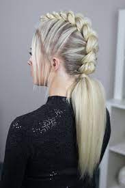 Our Brand New Youtube Tutorial Mohawk Dutch Braid Ponytail Braided Ponytail Hairstyles Dutch Braid Ponytail Braided Mohawk Hairstyles