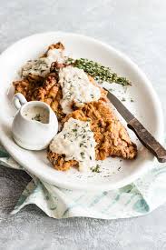 This is normally smothered in a brown gravy at the end of cooking to allow for the breading to absorb it. Chicken Fried Steak Culinary Hill