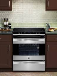 Dual elements fit different pan sizes, and the powerful turboboil element provides intense heat. Kenmore Elite 41073 30 Slide In Electric Range Stainless Steel