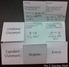 Conditional Statement Foldable Color With A Purpose Math Pages Teaching Geometry Studying Math