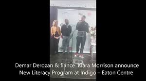 Meet kiara morrison, girlfriend of nba player demar derozan. Demar Derozen And Fiance Kiara Morrison Announce New Literacy Program Youtube