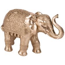 Statuette Elephant Dore H19 Maisons Du Monde Objet Decoration Elephant Maison Du Monde