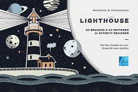 Download Lighthouse Liner Affinity Brushes In Brushes On Yellow Images Creative Store PSD Mockup Templates