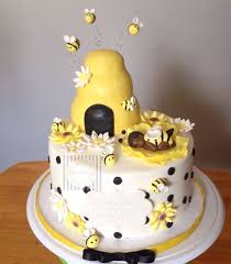 Baby Shower Bee Cake Baybee Shower Mommy To Bee By Shweetcakery Bee Baby Shower Cake Honey Bee Baby Shower Cake Bee Cakes