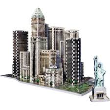 The information and trivia included with this fun, educational activity spans 201 years of architectural history to be constructed with over 840 jigsaw puzzle pieces. New York Collection Financial District 925 Piece 3d Puzzle By Wrebbit Financial District Reach For The Sky 3d Puzzles