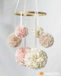 Nursery Mobile With Lace Baby Mobile Crib Mobile By Marigoldpoms Bommel Mobile Kinderzimmer Deko Madchen Baby Diy