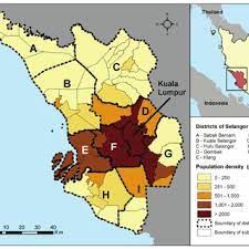 It is the largest city in malaysia, covering an area of 243 km2 with an estimated population of 1.73 million as of 2016update.8 greater kuala. Geographical Distribution And Population Density 2010 In The 62 Download Scientific Diagram