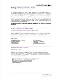 It is a short introduction which outlines your personal characteristics, telling the prospective employer what kind of a person you are, the attributes and qualities that you possess and the work experience that you have. Free 11 Personal Profile Samples In Pdf Ms Word