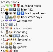 Emoji Answers Artists Bands In 2020 Emoji Quiz Emoji Answers Family Quiz