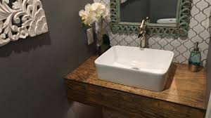 If you liked the classy vanity in #11, you should also check this plan out because it's written by the same people. Diy Floating Bathroom Vanity With Vessel Sink Youtube