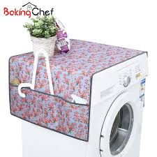 Bakingchef Flower Patterned Lavatrice Impermeabile Copre Frigorifero Domestico Pulizia Della Casa Gea Washing Machine Cover Washing Machine Diy Sewing Projects