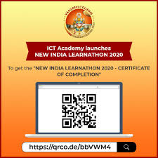 Ict Academy Launches New India Learnathon 2020 Learning Courses Certificate Of Completion News India