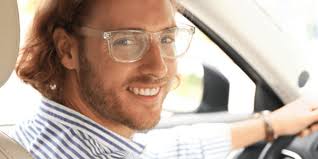 Women's full frame mixed material eyeglasses