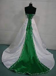 White And Merlot Wedding Gown Green Wedding Dresses Green Bridesmaid Dresses Emerald Green Bridesmaid Dresses