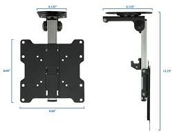 Ceiling mount tv bracket for rv. Fold Up Ceiling Tv Mount For Flat Ceiling Pitched Roof Under Cabinet Rv Tv Mount Support Most 17 37 Monitors Up To 20kgs 44lbs Condomounts