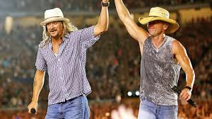 Kid Rock Joins Kenny Chesney For Surprise Hometown Performance Of Cowboy Country Music Family Kid Rock Kenny Chesney Kid Rock Lyrics