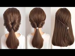 If you're after an updo, a half bun or low bun are cute, neat styles that don't put too much pressure on your scalp or take forever in the. Easy Hair Style For Long Hair Top 10 Amazing Hairstyles Tutorials Compilation 2018 Part 225 Youtube Easy Hairstyles Short Hair Tutorial Cool Hairstyles