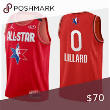 Blazers Damian Lillard 2020 All Star Red Jersey 2020 Nba All Star Game Jersey Features Guaranteed All Our Items Are 100 Authentic Or In 2020 All Star Jersey Nba Shirts