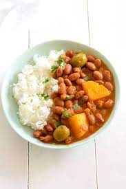 Rice and beans are the quintessential puerto rican side dish. Puerto Rican Rice And Beans Habichuelas Guisadas Kitchen Gidget