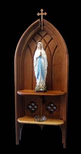 Beautiful Recanto De Oracao Altar Em Casa Oratorio De Madeira