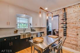 1930s navy and copper kitchen home