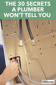 The 30 Secrets A Plumber Won T Tell You In 2020 Diy Plumbing Diy Home Repair Plumbing