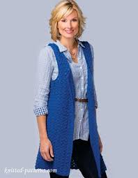 To get the knitting patterns, scroll down the page to the individual pattern you want and click on the link to that pattern. Women S Sleeveless Jacket Crochet Pattern Free Chaleco Ganchillo Chalecos Chaleco Sin Manga Mujer