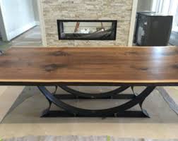 8ft conversion pooltable with ping pong top made out of select grade pine ! Live Edge Walnut Dining Table Steel Trapezoid Legs Custom Etsy In 2021 Live Edge Dining Table Live Edge Walnut Dining Table Walnut Dining Table