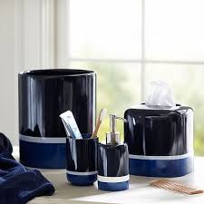 Pottery bath accessories from alibaba.com are available with direct delivery to your doorstep. 20 Navy Blue Bathroom Accessories Magzhouse