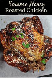 It's quite amazing how so few ingredients can transform into such a tasty sauce for chicken! Sesame Honey Roasted Chicken Must Love Home