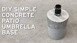 Yay!), ultra durable and near unbreakable, and inexpensive. Diy Cheap Simple Modern Concrete Patio Umbrella Base Youtube
