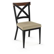 Amisco Snyder Metal Dining Chair With Wooden Accent Dining Chairs Metal Dining Chairs Modern Dining Chairs