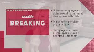 Moreover, 65 percent said they were offended by sports fans performing a tomahawk chop, and 73 percent said they were offended by fans imitating native. Emily Applegate Washington Redskins Sexual Harassment Allegations Wusa9 Com