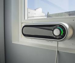 Noria Modern Window Air Conditioner Features Slim And Compact Design Window Air Conditioner Window Unit Air Conditioners Air Conditioner Design