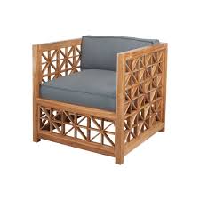 Guild Master Teak Lattice Chair In Euro Teak Oil Teak Furniture Outdoor Chairs Patio Chairs