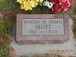 Martha Miriam Maki Stott (1917-2012)