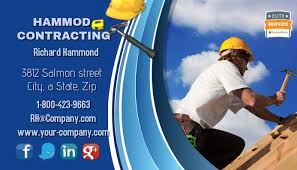 Roofing business card #11 *free shipping* qty 2 x 3.5 business cards; Roofing Contractor Business Card Template Postermywall