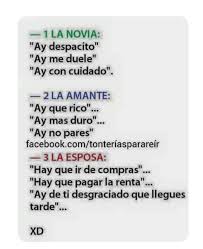 La Novia La Amante Y La Esposa Chistes Groseros Chistes Geniales Chistes Para Reir
