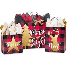 Heading this primary motive, we bring you the best and convenient online gift delivery services at winni.in. 50 Christmas Plaid Holiday Kraft Paper Cub 8x4 75x10 25 Gift Shopping Bags Gift Bags Patterer Home Garden