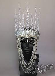Ice Queen Crown Headdress Etsy Ice Queen Costume Ice Queen Queen Costume