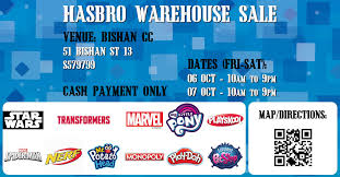 Buy cheap property, repossessions, find land & investments. Hasbro Warehouse Sale At Bishan Community Club From 6 7 Oct 2017