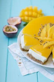 Mango Quark Torte Mit Passionsfrucht Desserts Ohne Backen Leckerschmecker Essen Und Trinken