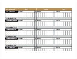 Simple Cricket Score Sheet Cricket Score Cricket Tips